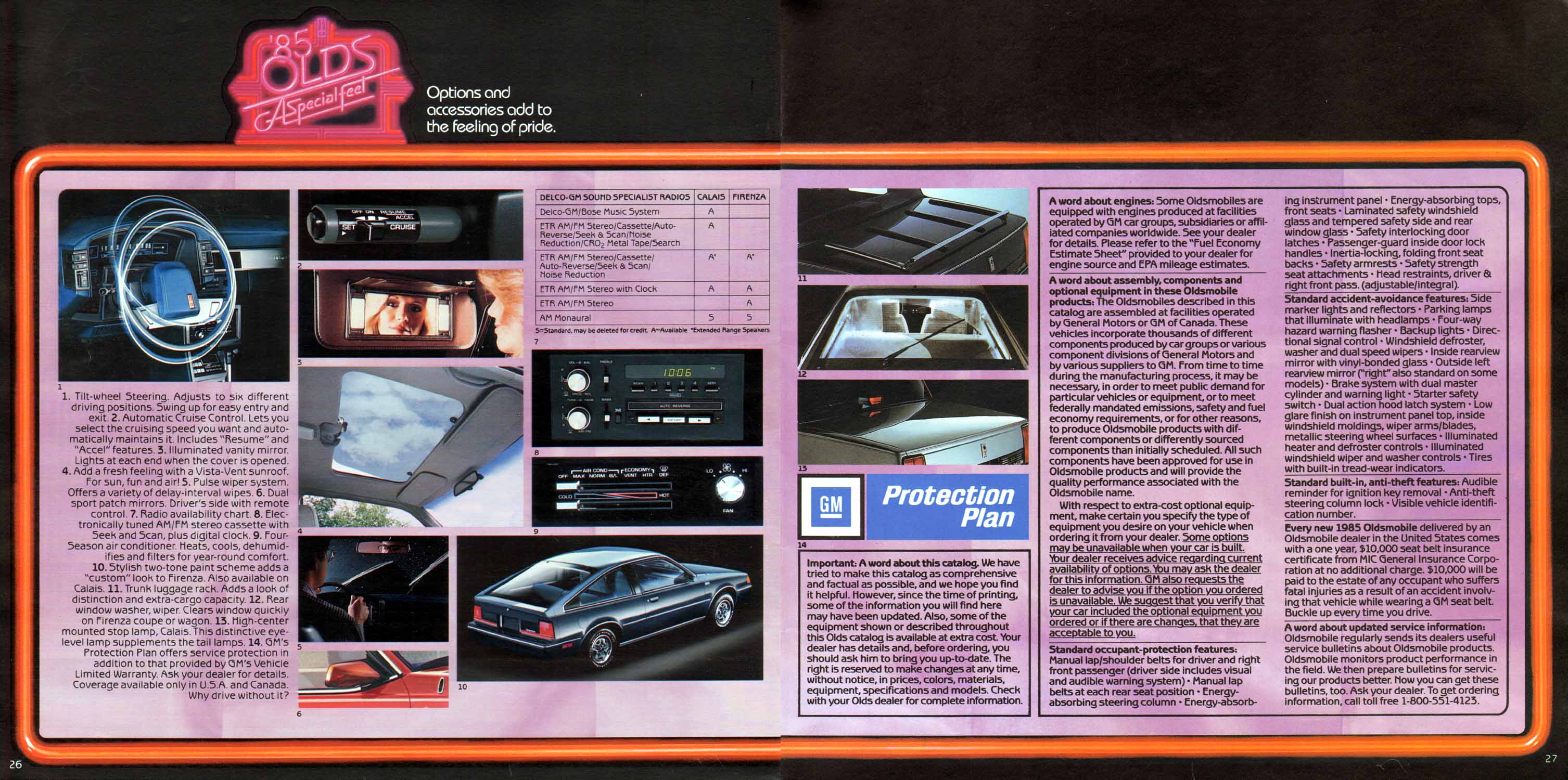 1985 Oldsmobile Small-Size Brochure Page 13